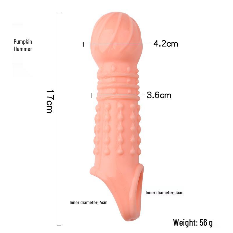 Butternut Hammer Silicone Wolf Tooth Cock Ring and Sleeve - Adult Men's Sex Toy