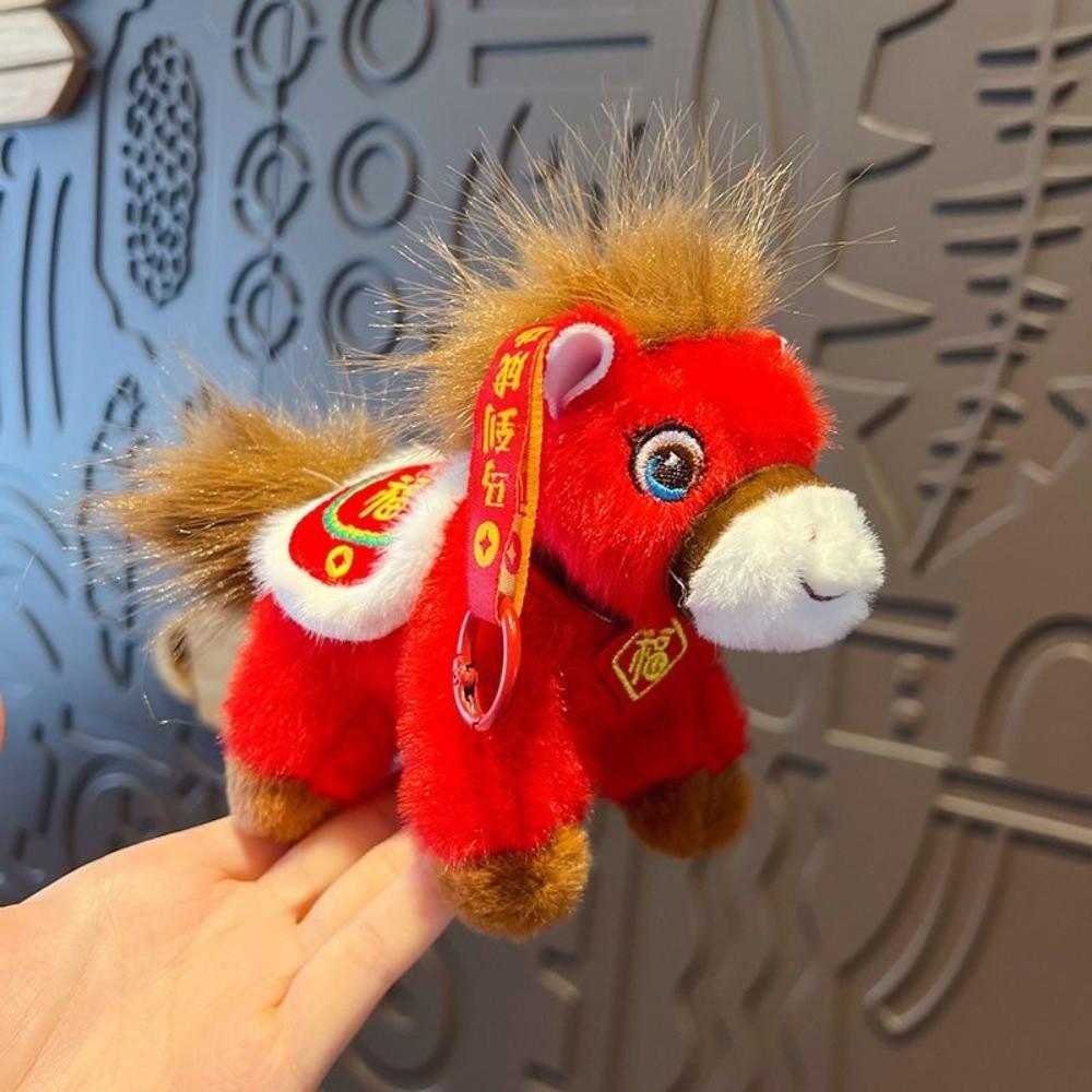 Yuanbao Pony Pendant Mascot Dolls Chinese New Year Gift Cartoon Steed Doll Year of Horse