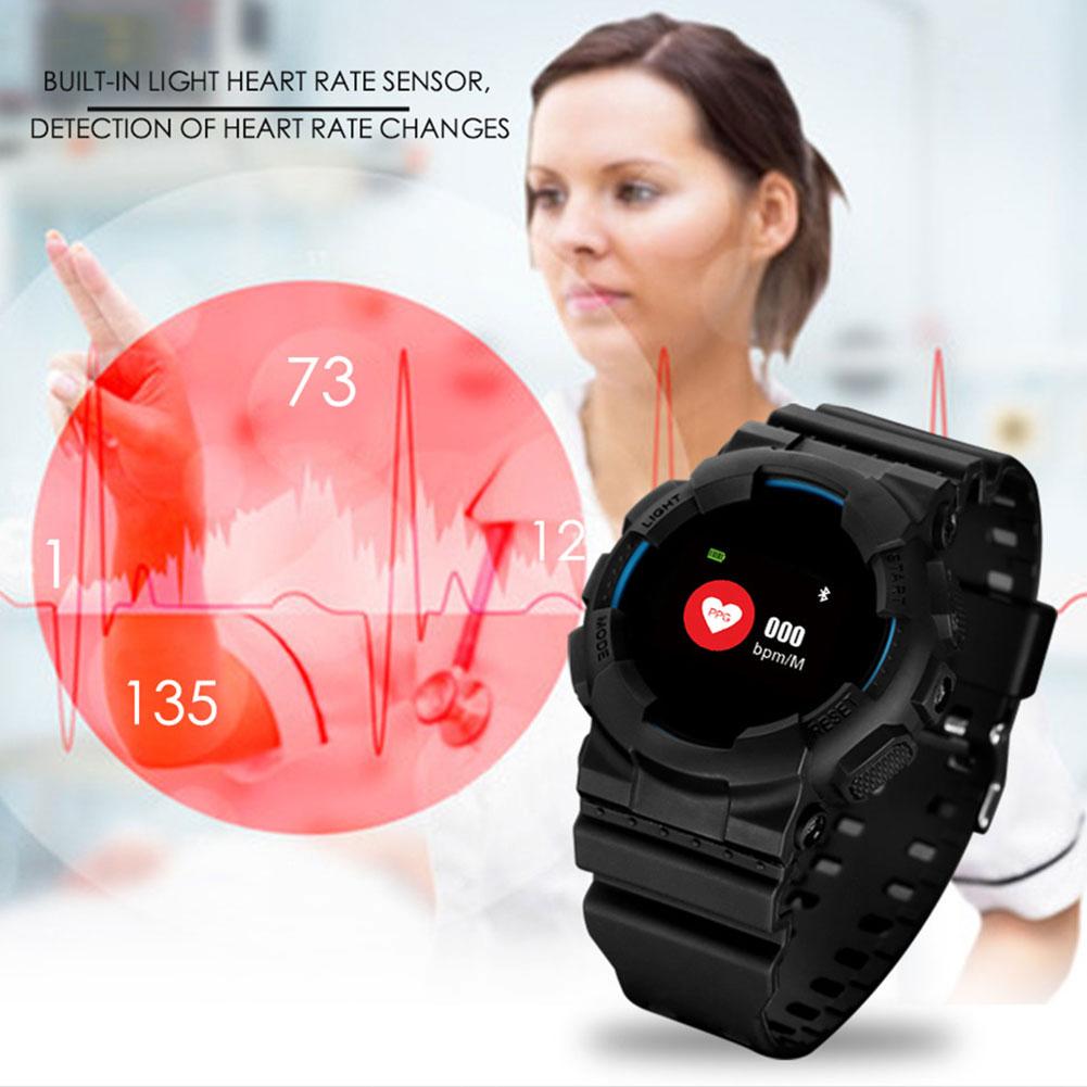 Buy Smart Watch Fitness Tracker Blood Pressure/Heart Rate Monitor Bluetooth Outdoor Waterproof
