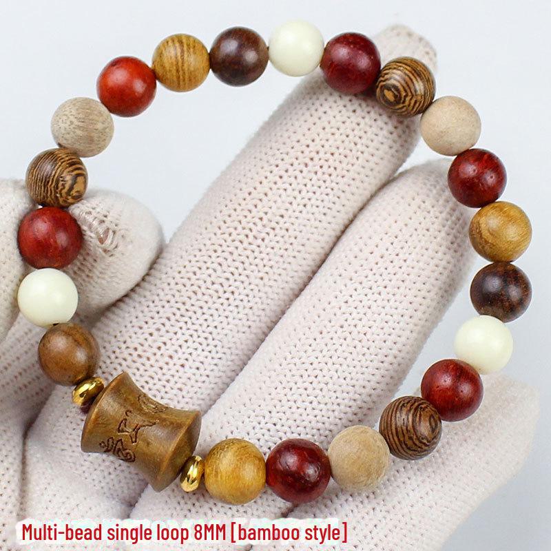 

Браслет из сандалового дерева Zen 2024 года: Украшения ручной работы в этническом стиле для пар, мужчин и женщин