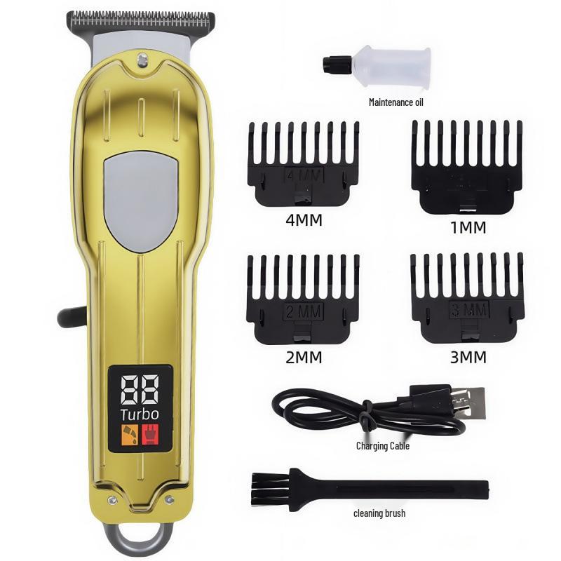 Rechargeable Electric Hair Clipper: Universal Trimmer for Family & Bald Heads
