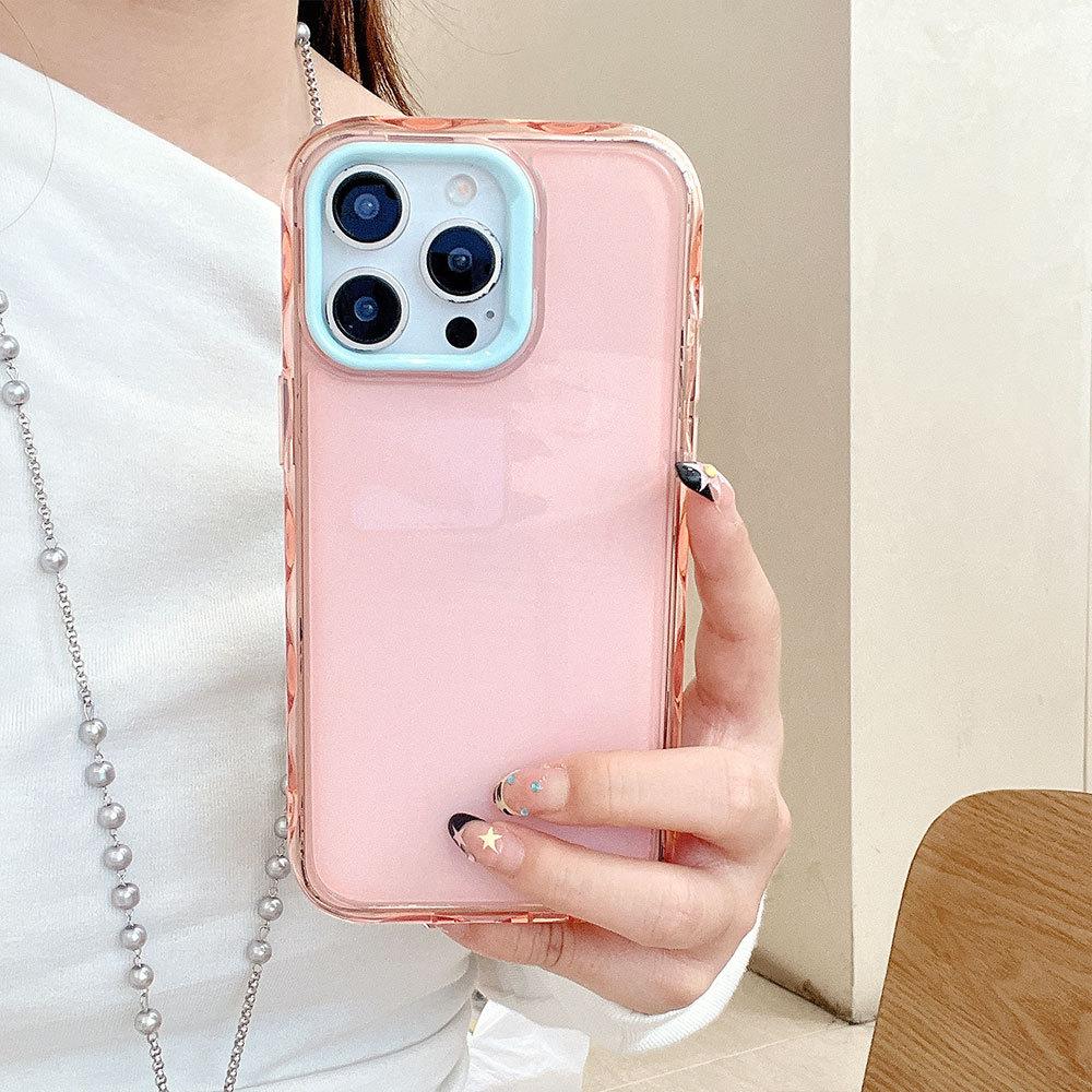 Full Screen Cat Phone Case Suitable for Apple 16promax Pink Phone Case IPhone 15 Cute Protective Case for Women