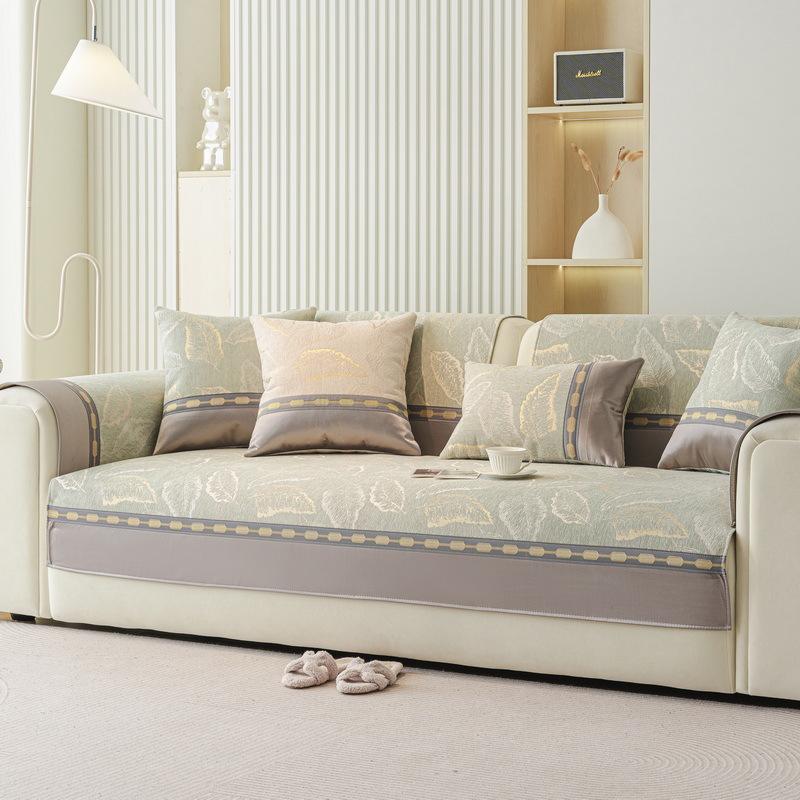 New Sofa Cushion Chenille Four Seasons Universal Simple Light Luxury Modern Non-Slip Leather Sofa Cover Cloth Towel