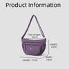 Casual Style Lightweight Dumpling Bag Waterproof Nylon Single Shoulder Bag Versatile Soft Crossbody Bag Daily Use