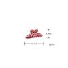 Personalized heart-shaped red lip large hair clip women's rose design salon fixed hair clip fashionable hair accessory headwear