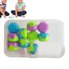 10Pcs Korea Traditional Play Game Gonggi Jack Stone Pebbles Set Box Exercise Colorful Fun Stress Relief Toy