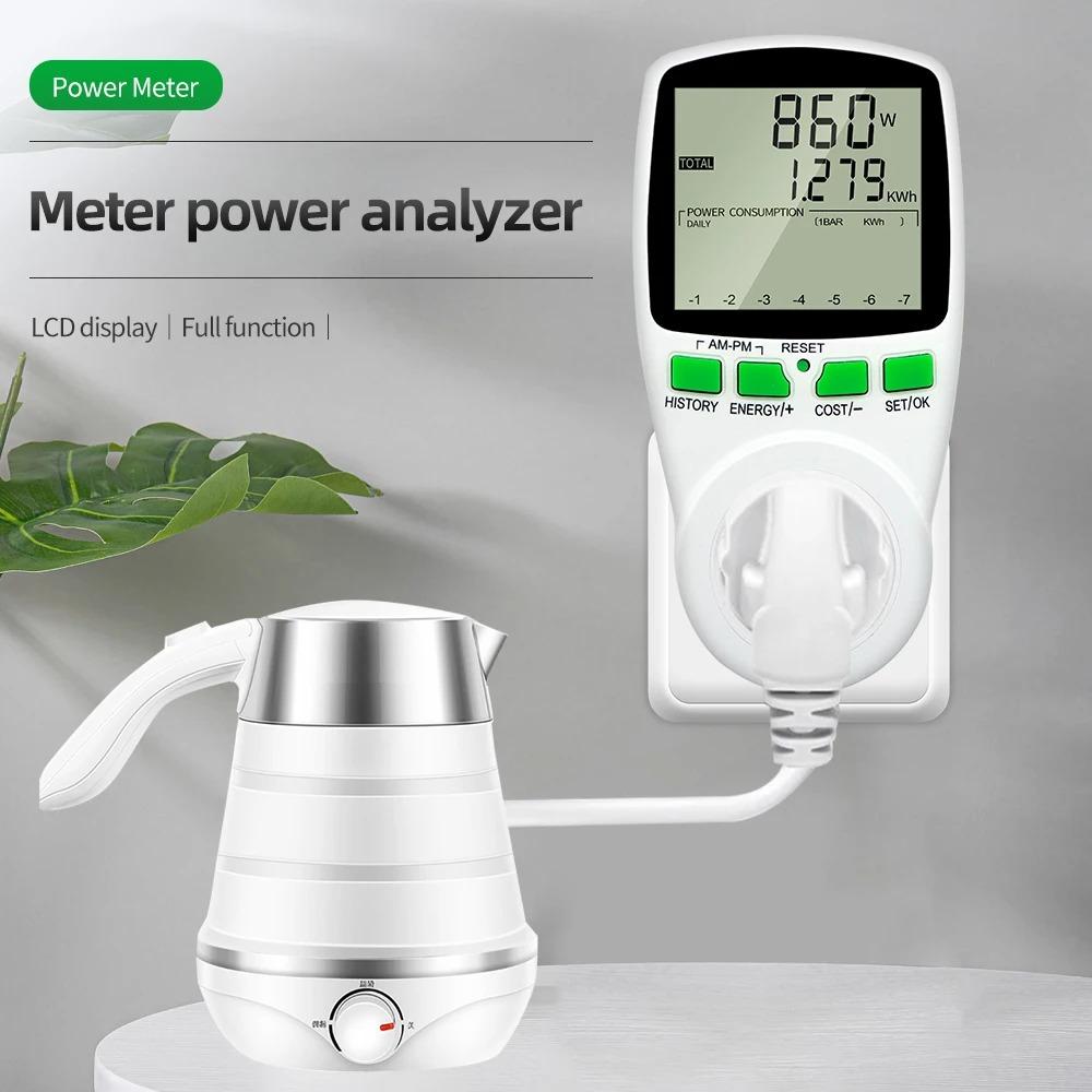 Electronic Energy Meter Measuring Outlet Socket Digital Wattmeter Power Voltage Wattmeter Power