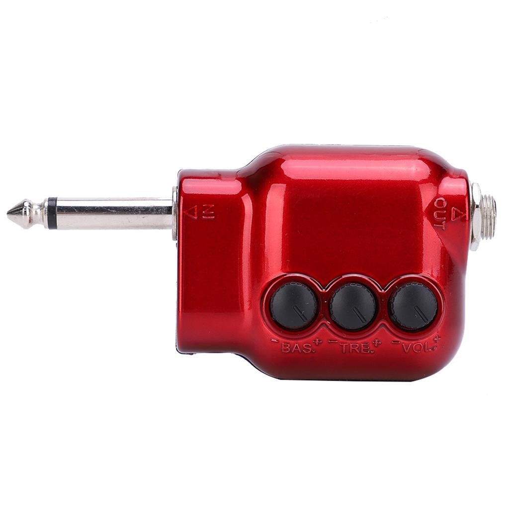 Amplificatore di Potenza per Pickup Controllo Volume Alti Bassi Adattamento di Impedenza per Chitarra Acustica Ukulele