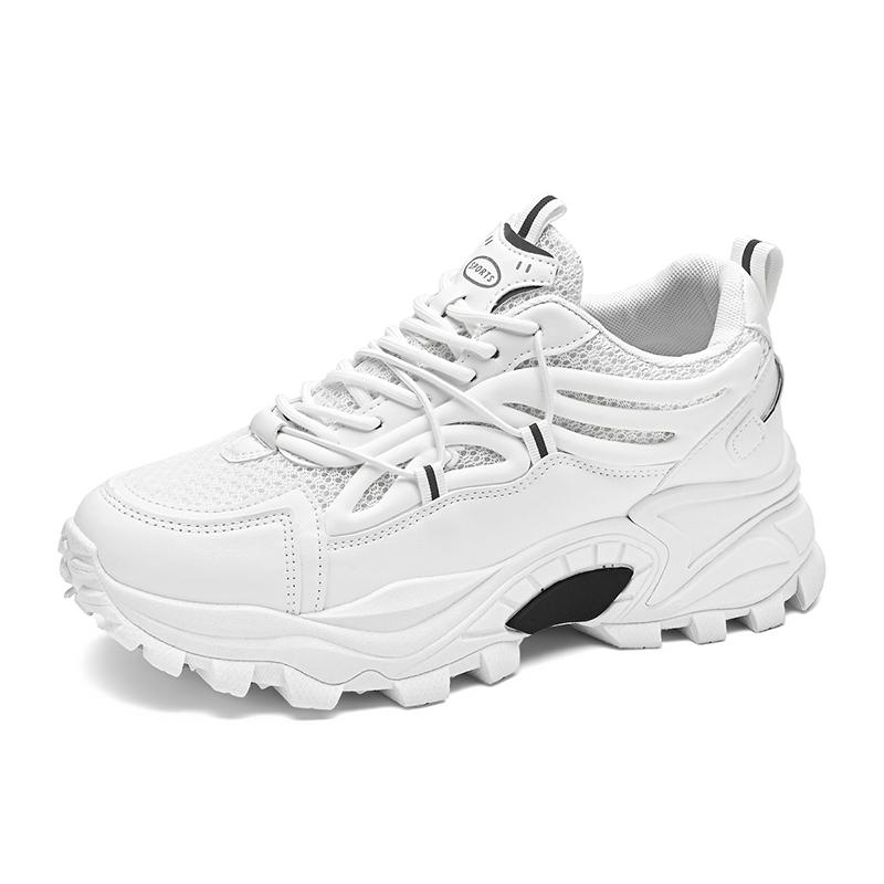 

Качественная повседневная обувь для мужчин, удобные мужские кроссовки для активного отдыха, дышащие, нескользящие, износостойкие туфли на платформе Tenis Para Hombre 39 белый