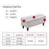 Printed Storage Ottoman Cover Stretch Rectangular Foldable Footstool Covers Long Piano Bench Stool Cover Sofa Footrest Slipcover
