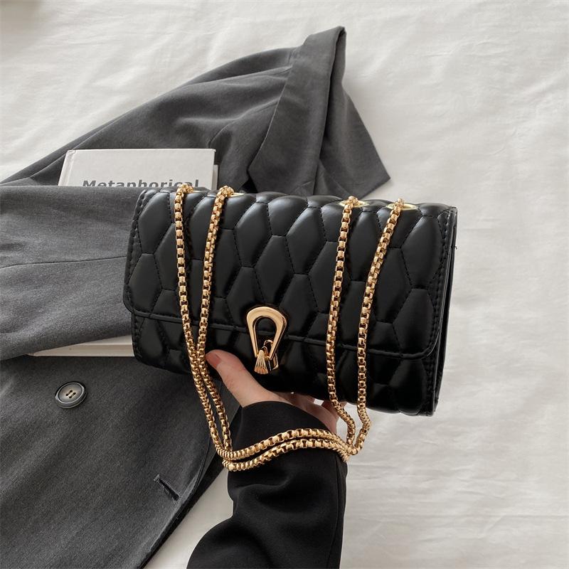Yiran toy 1 Tassen Niche Nieuwe Crossbody Dames Tas Echt Leer Populair Herfst en Winter Hoge Waarde Kleine Chanel Stijl Licht Luxe Kleine Tas Dames W3876WW-