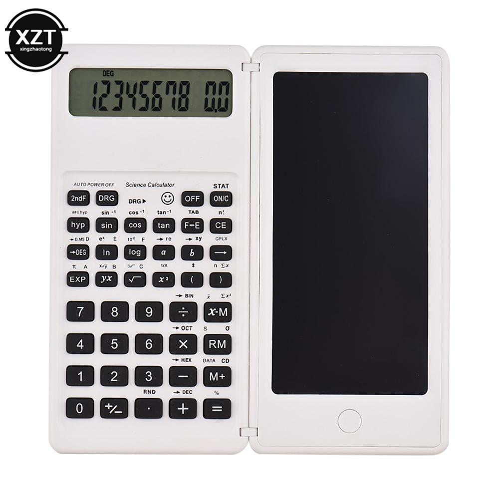

Portable Smart Calculator LCD Screen Writing Tablet Folding Scientific Calculator Tablet Digital Drawing Pad With Stylus Pen белый