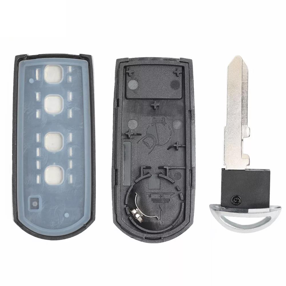 Car Key Shell 2/3/4 Buttons Replacement Remote Key Shell Case For Mazda M3 M6 With Emergency Key