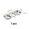 SUS 304 Stainless Steel Pepper Roast Meat Sauce Dishes bowl Separate Sushi Vinegar Soy Plates Tableware Food Seasoning Tray