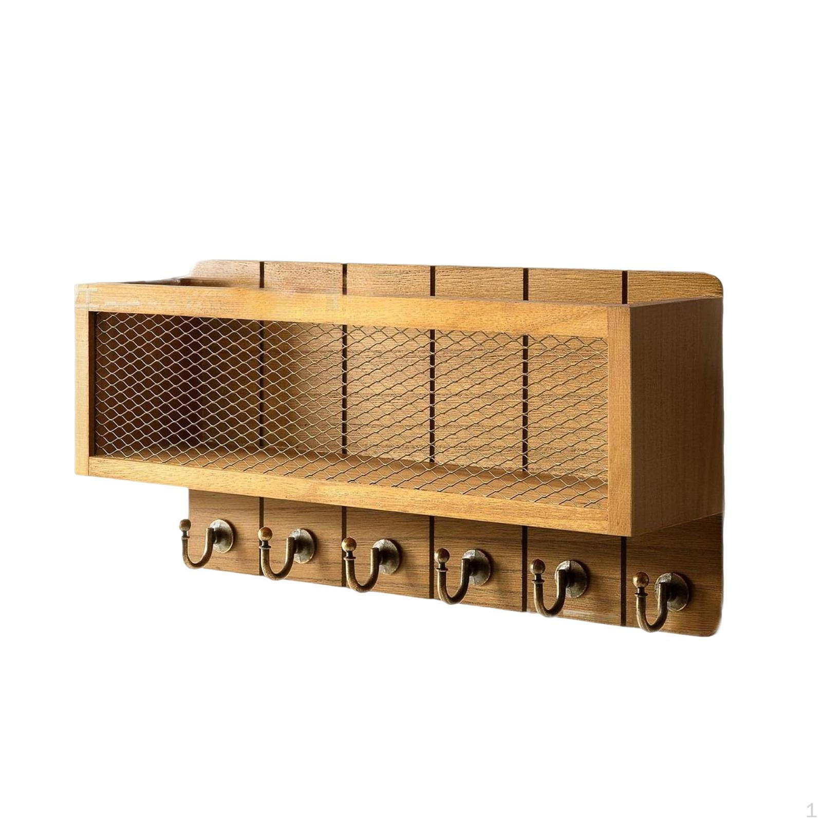 Decorative Key And Mail Holder for Wall Wooden Organizer Rack Farmhouse 2060₽