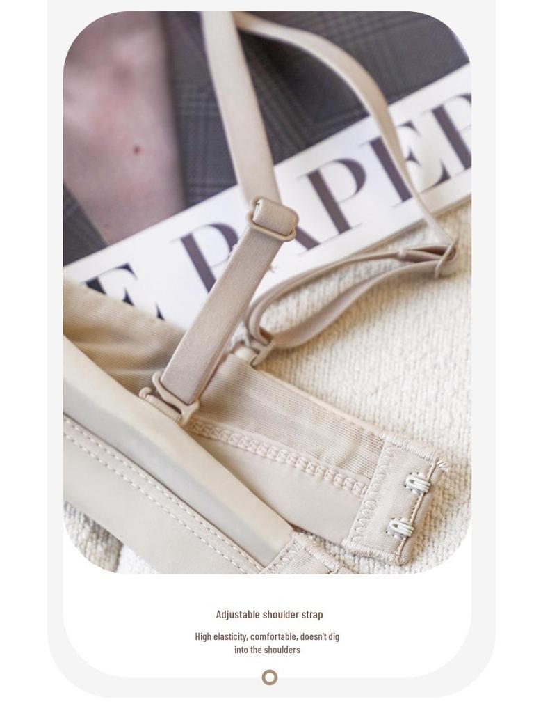 Seamless French Triangle Wireless Bra - Women's Comfortable & Thin Cup Design