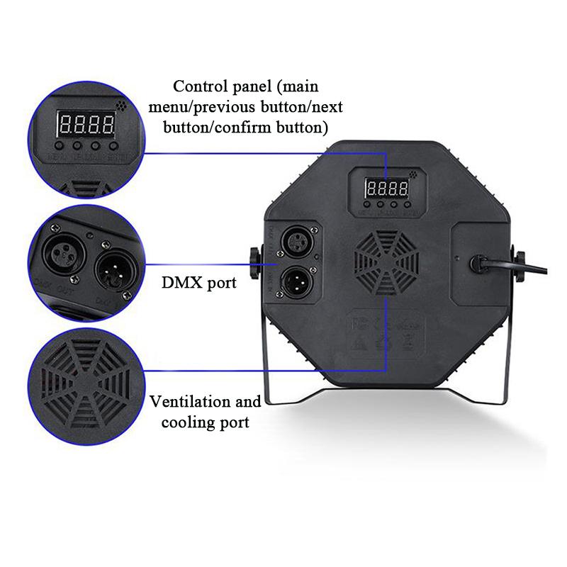 36 Led Par Lights RGB LED Stage Party Christmas DJ Lights Dance Studio Remote & DMX Control Sound Activated Disco Party Bar Lamp