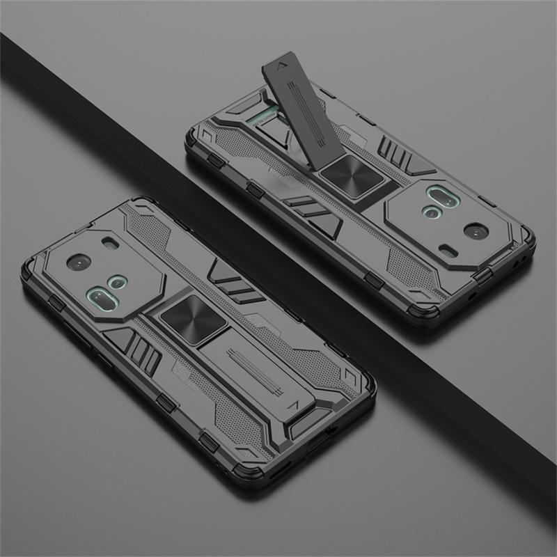 For OPPO Reno 11 5G Case Car Magnetic Holder Stand Armor Funda For OPPO Reno11 5G 6.7" CPH2599 Camera Protect Hard PC Back Cover