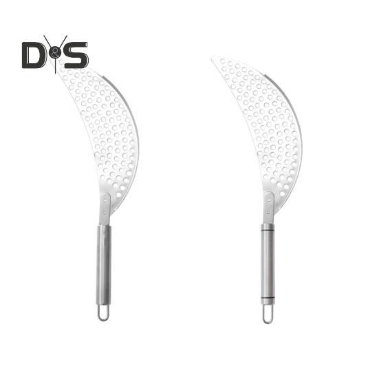 Sito do garnka z uchwytem Ze stali nierdzewnej Durszlak Patelnia Koszyk do odcedzania z garnka Odporny na rdzę Kształt półksiężyca Makaron Makaron Owoce Warzywa Sita do żywności dla