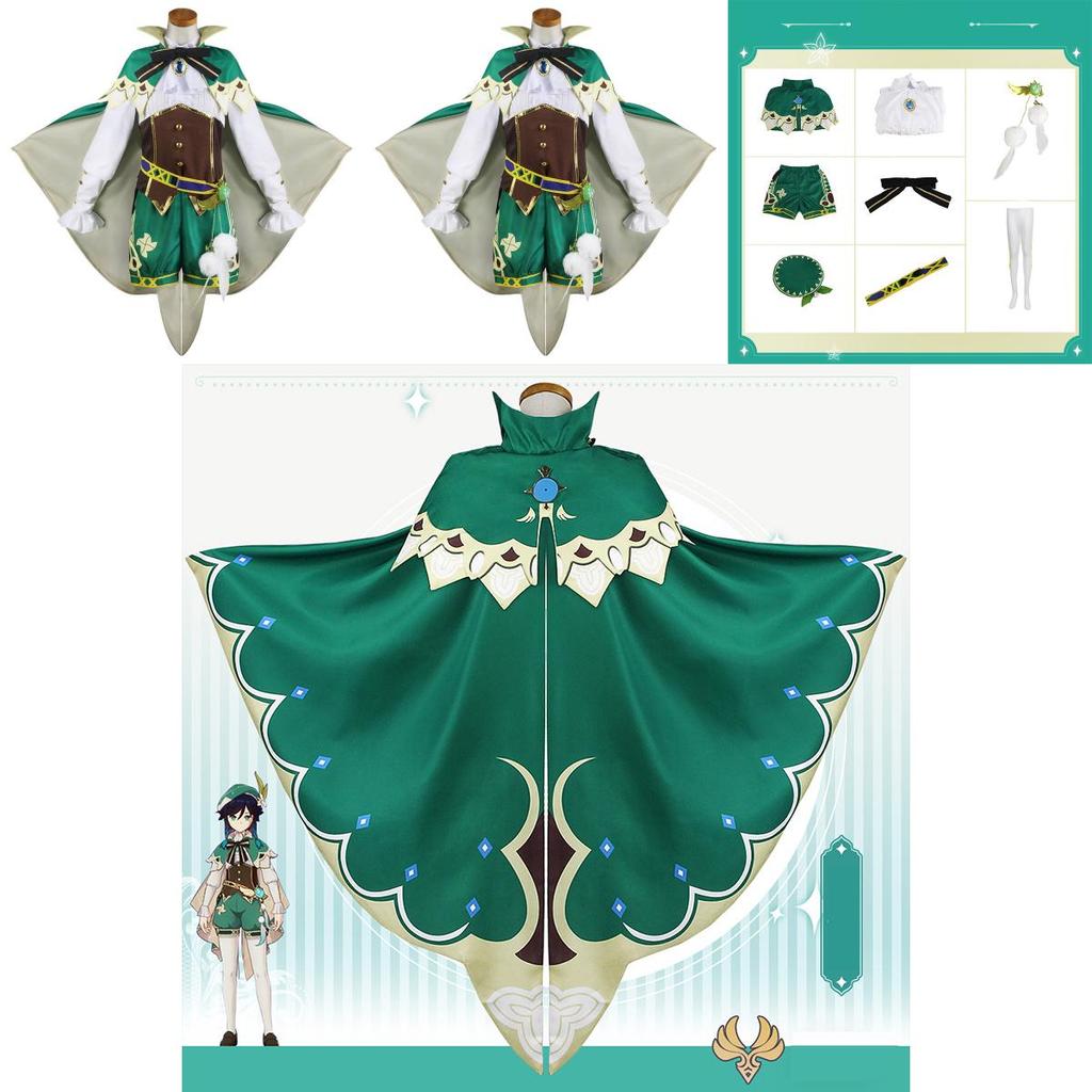 Costume de Cosplay Venti de Genshin Impact Luxueux Pour Femmes Parfait Pour les Fêtes d'Halloween