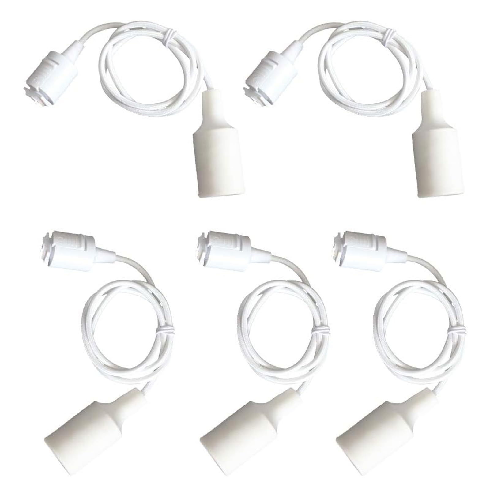 

Okuchodo 5-Light Pendant Light, E26 Base, Fixture Only, Pastel Colors, 100cm Long, Adjustable Cord, No Installation Required, Easy Installation, LED