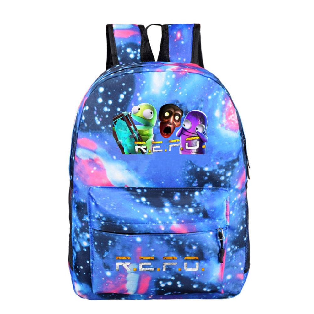 Repo Student Pattern Backpack Breathable Outdoor Use Schoolbag Gift Fashion