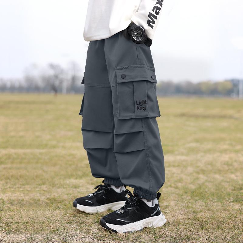 

Брюки для мальчиков новые водонепроницаемые брюки для детей среднего и старшего возраста брюки для альпинизма модные трендовые брюки 170 [Recommended 155-165 height within 47.5 kg]