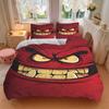 3pcs Bedding Set Angry Expression Includes 1 Comforter + 2 Pillowcases, Without Pillow Inserts, Soft Comfortable, Lightweight Breathable, Pr