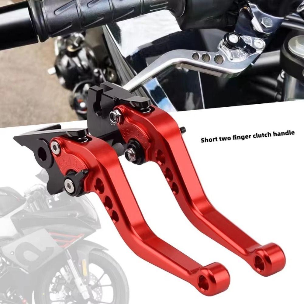 1Pair Aluminum Motorcycle Brake Levers Double Disc Brake Clutch Levers Dirt Bike Handle Grips