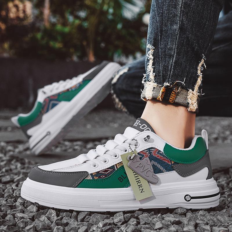 Board-Schuhe Studenten-Freizeitschuhe Herrenschuhe Neue Herren Vier-Jahreszeiten Mode Atmungsaktiv Verschleißfest Low-Top Dicksohlige Fuß-Sneaker