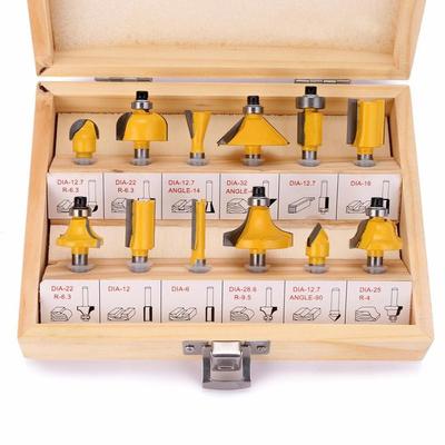 12 stücke 8mm Router Bit Set Trimmen Gerade Fräser Holz Bits Wolfram Hartmetall Schneiden Holzbearbeitung Trimmen