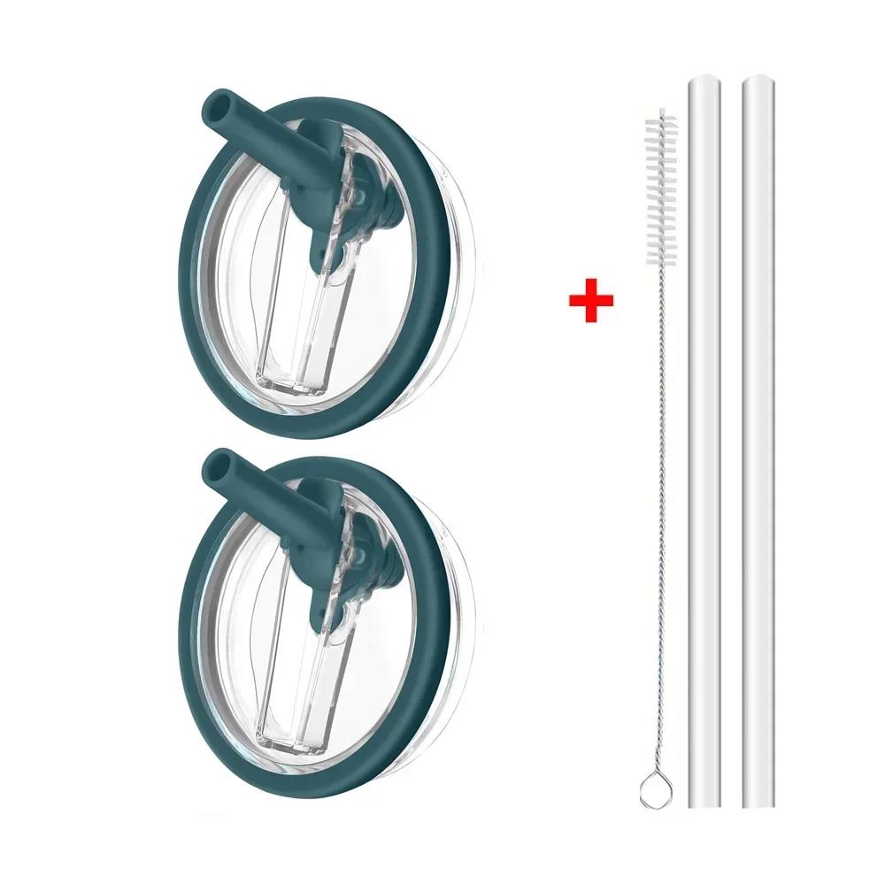 40oz Flip Straw Leak Proof Lid for Stanley H2.0 Quencher ProTour Tumbler Lid Replacement for Stanley Cup Accessories Straw Cover Cup Holders 5