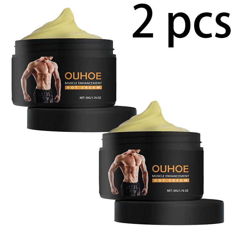 OUHOE Krem do masażu brzucha dla mężczyzn ujędrniający i tonizujący mięśnie brzucha, klatki piersiowej, nawilżający krem pielęgnacyjny do skóry
