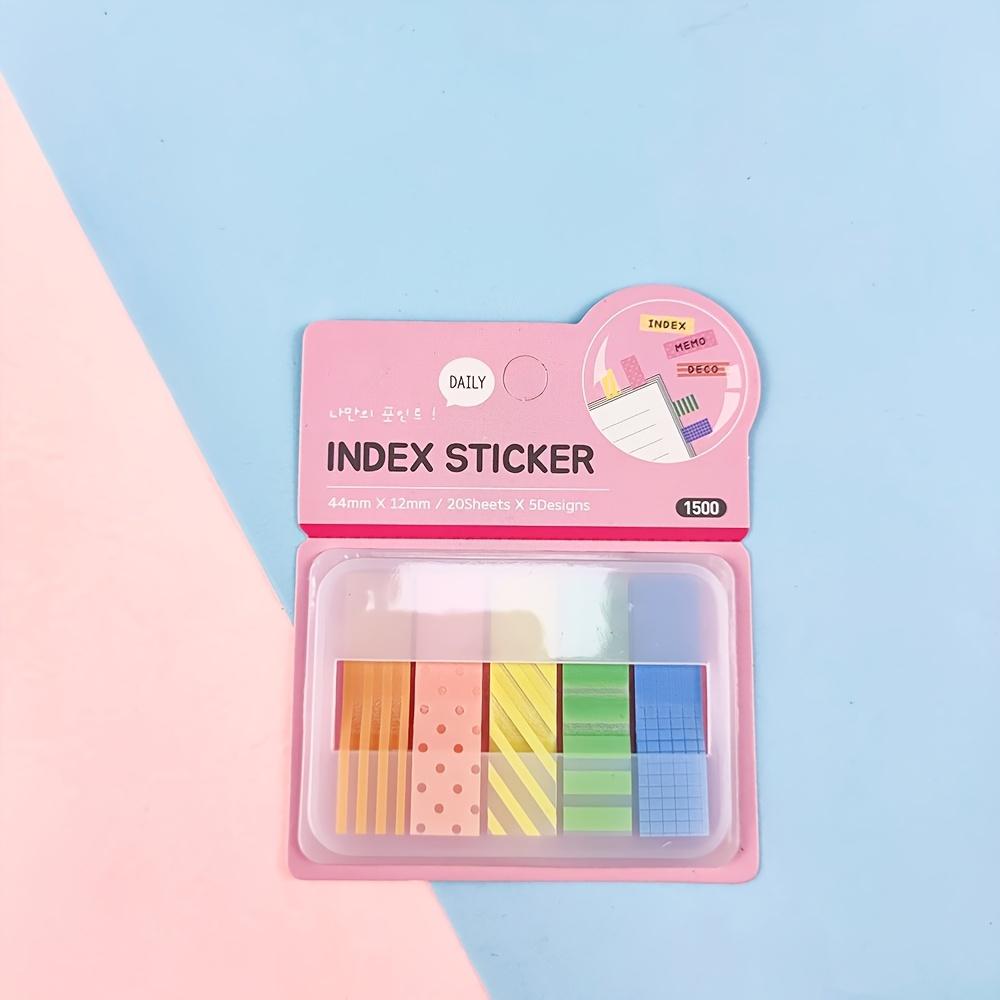 

Adorable Pastel-Hued Index Stickers - Sturdy Bookmarks And Sticky Note Tabs Featuring 150 Adhesive Sheets for Organizing Books, Planners, And Journals рожевий