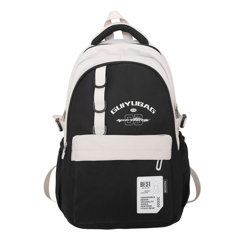 Large-capacity College Style Backpack Simple Casual Sports Korean Couple Backpack