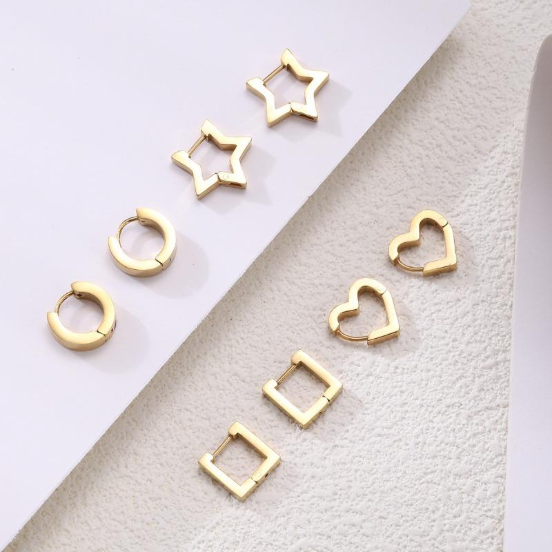 Minimalistischer Trend, Hochwertiger Titanstahl, Exklusive und Raffinierte Minimalistische Ohrringe