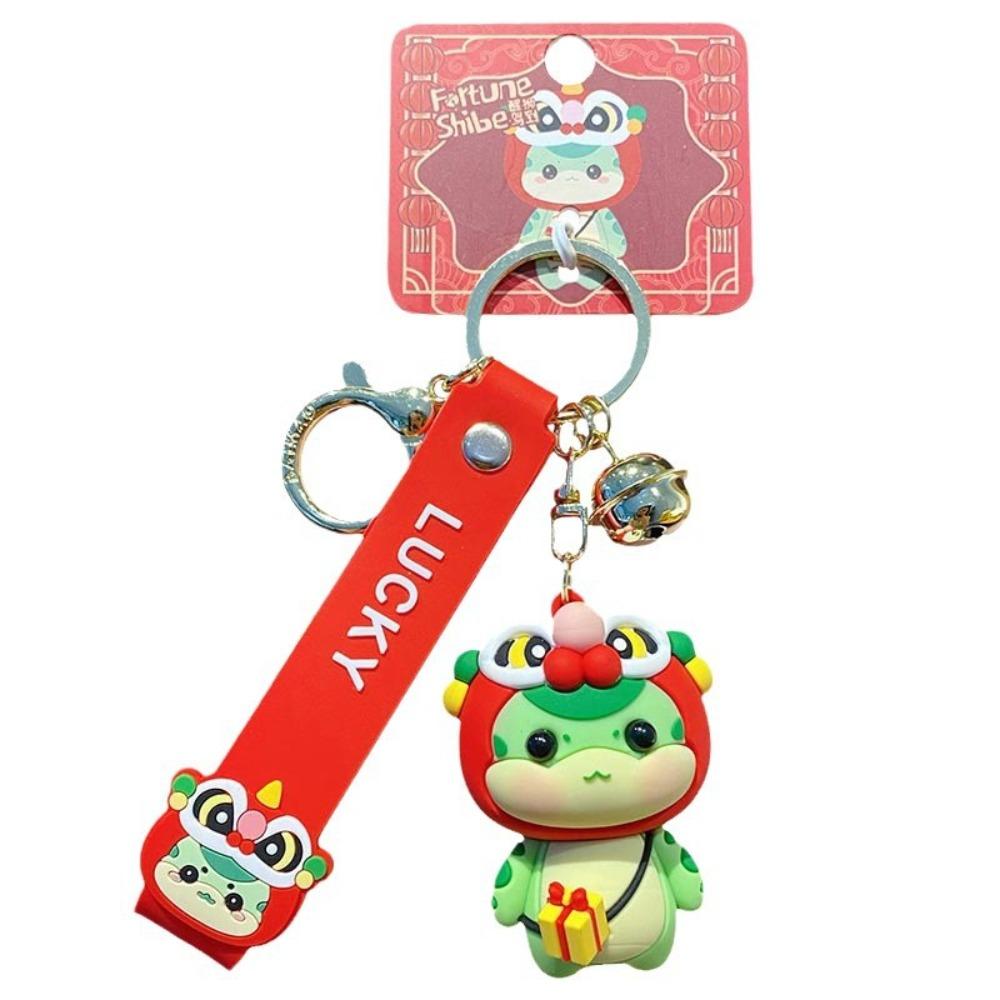 

Вращающийся новогодний брелок Креативный мультяшный брелок в виде змеи Брелок года змеи Аксессуары для ключей