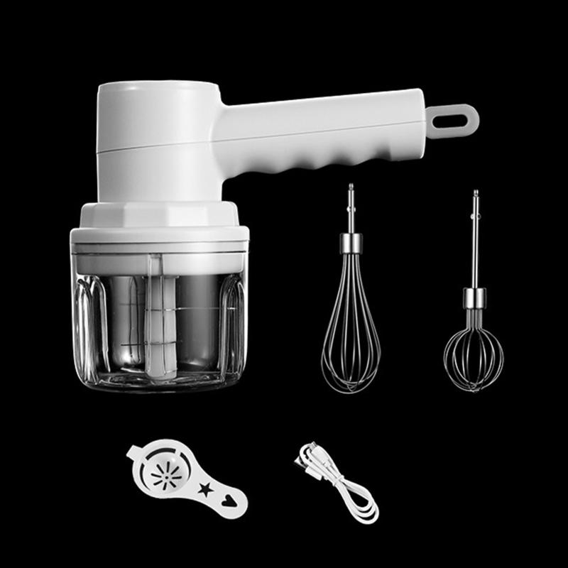 USB Rechargeable Electric Whisk Egg Beater Coffee Blender Household Milk Shaker Mixer Frother Foamer Food Blender