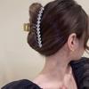 Temperamental Love Rhinestone Headdress Hairpin - Large Shark Clip for Women