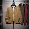 Large Standing Collar Jacket Casual Plus Fat Oversized Jacket Thin Baseball Collar Jacket