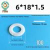 Thickened Nylon Plastic Flat Washer: Hard Plastic Gasket M2-M16