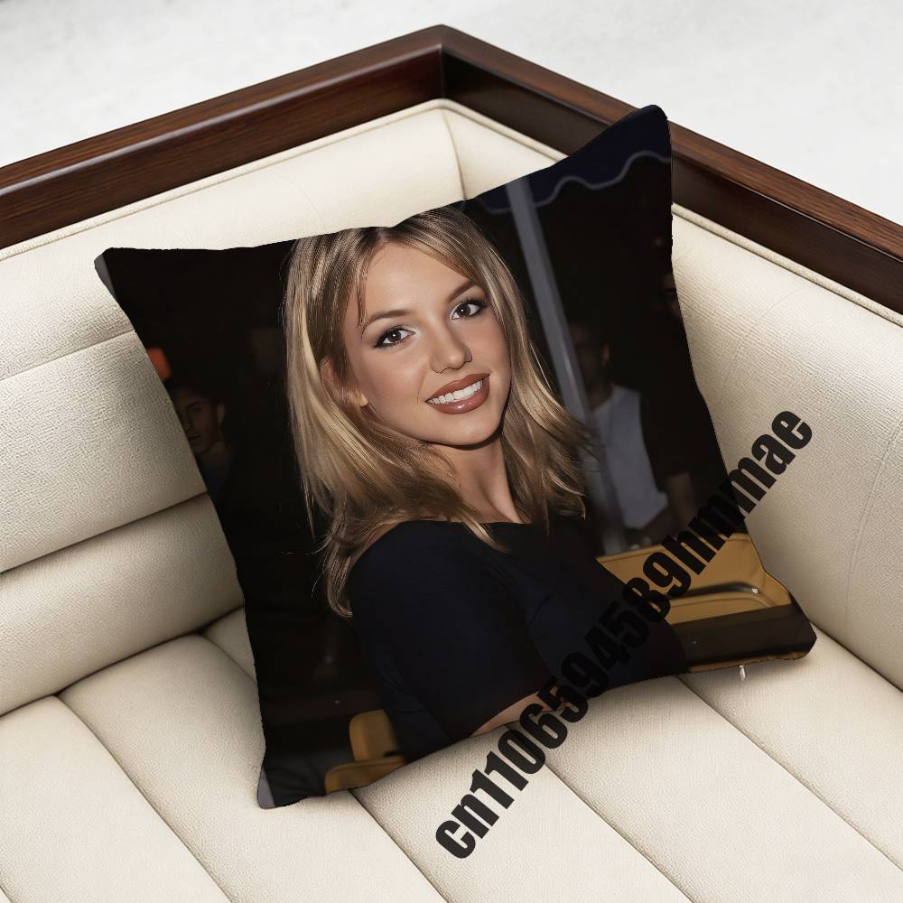 For American Singer B-Britney Spears Throw Pillow Case Sham 45X45Cm 35X35Cm Square Bedroom Pillowcase Cushion Cover