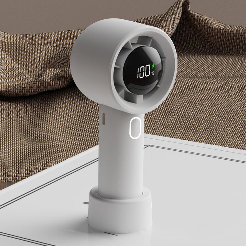 USB Rechargeable Fan 12H Runtime Foldable Light Weight Variable Speed Ideal For Beach Hiking Daily Commute
