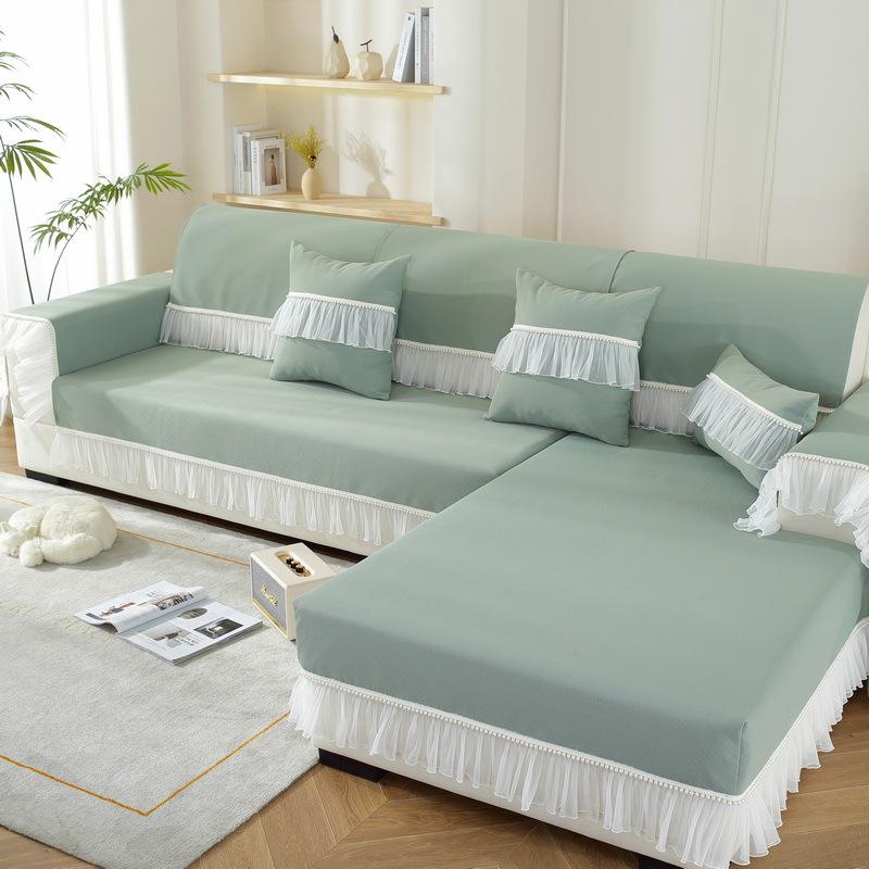 Universal All-Inclusive Skirt Sofa Cover Universal Combination Princess Sofa Simple Anti-Cat Scratch Sofa Cover Cloth Towel