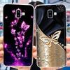 For Samsung Galaxy J6 Plus Case Samsung J6 2018 J 6 J6Plus J610F J600F Elegant Printing Soft Silicone TPU Clear Phone Back Cover