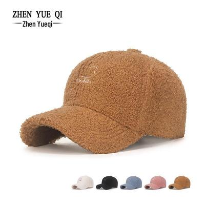Trendy Korean Lambskin Baseball Cap: Unisex, Autumn/Winter Warmth for Young Couples