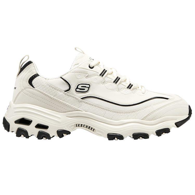 Skechers D'Lites 1.0 Textile, Synthetic Leather Low top Chunky Sneakers Men's Ecru 894191-NTBK