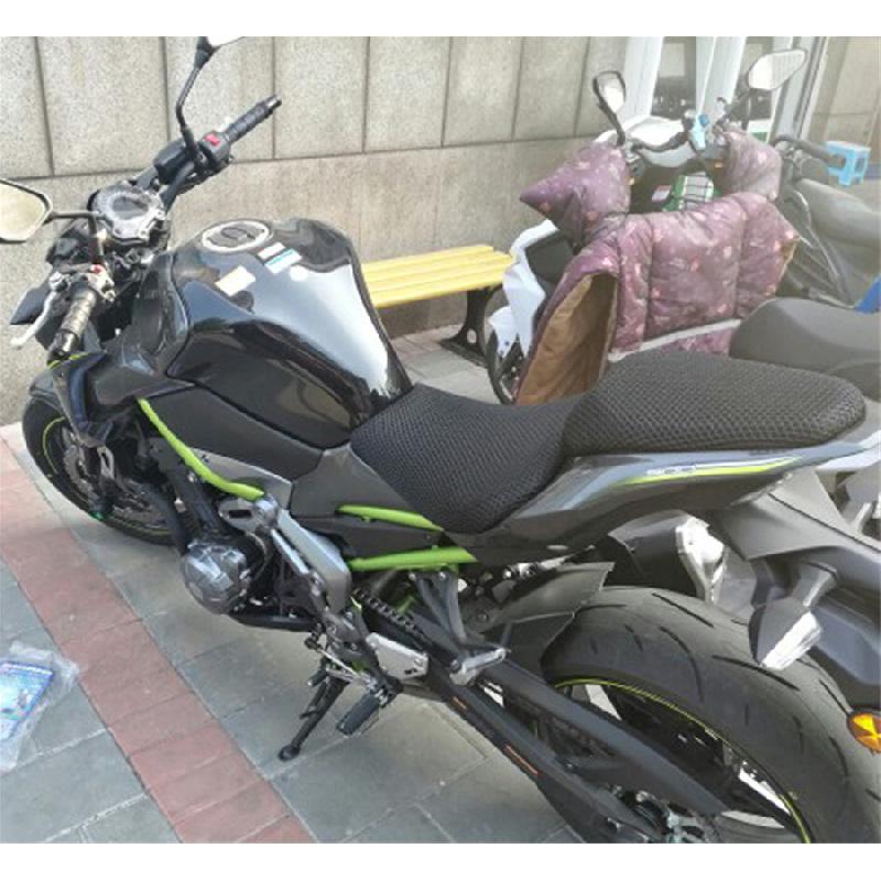 Motorcycle Seat Cushion AntiSlip For Kawasaki Z900 Breathable 3D Mesh Fabric
