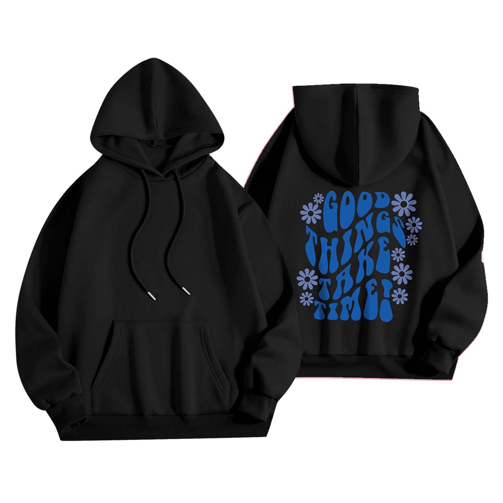 

Женская мода, женский легкий пуловер с длинными рукавами и карманами, толстовка с капюшоном в стиле консервативного стиля S