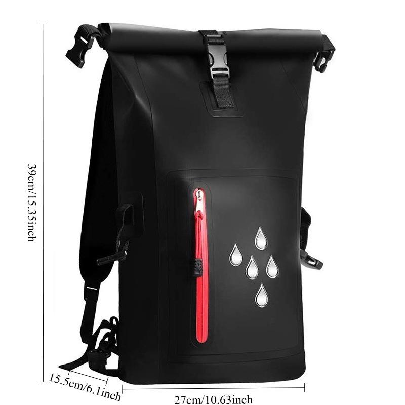 1 Stück Outdoor PVC wasserdichte Tasche, wasserdichte Raftingtasche mit großer Kapazität für Damen und Herren, multifunktionaler wasserdichter Rucksack